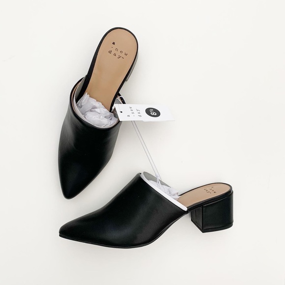 a new day black mules